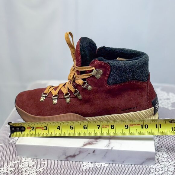 Sorel Out N About III Conquest WP Waterproof Boots Red Black - Picture 14 of 14